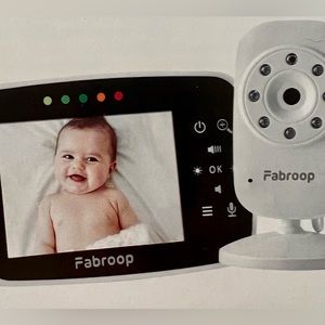 Fabroop Baby Monitor - with two way intercom, night vision, temperature reading